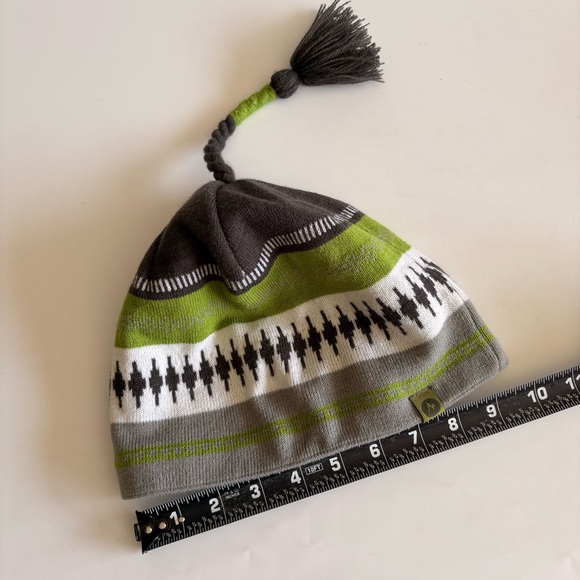 Marmot Saami Green and Gray Knit Beanie - Picture 12 of 14